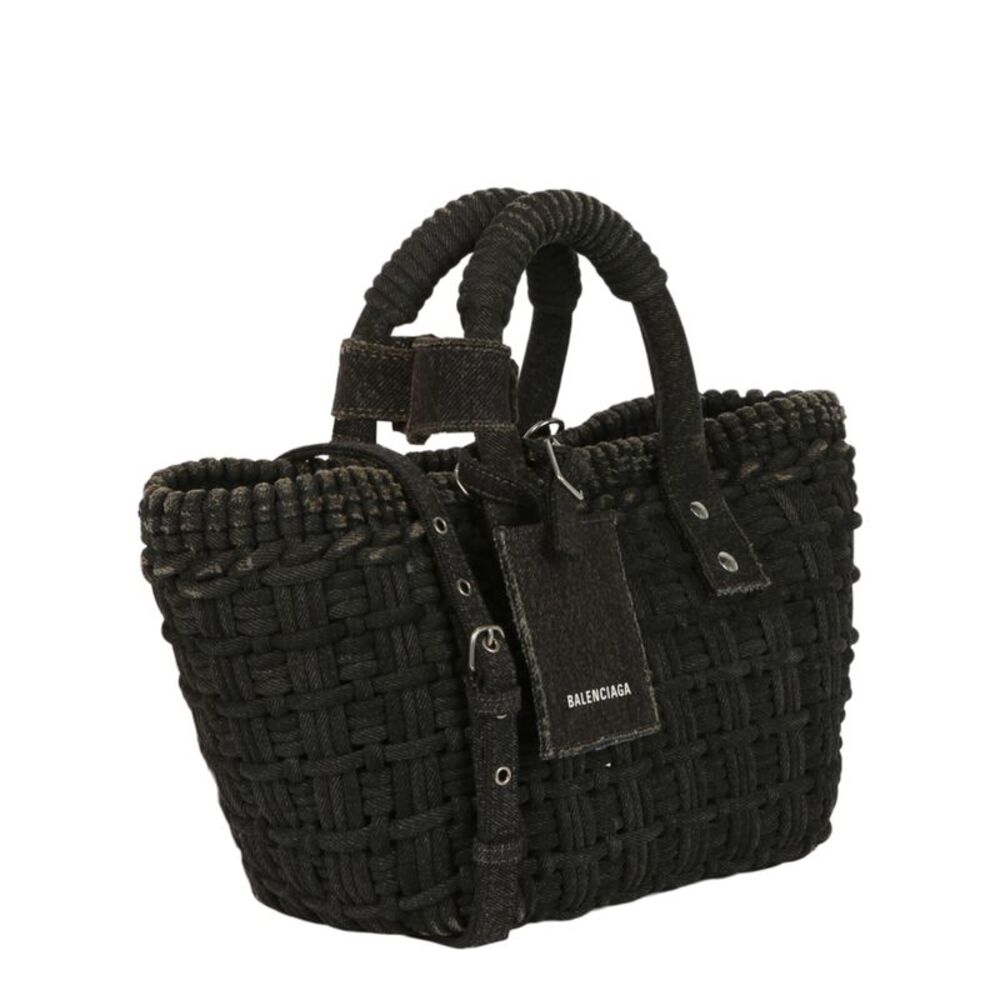 Balenciaga Bistro Xs Basket Top Handle Bag In Denim Womens - Picture 2 of 7